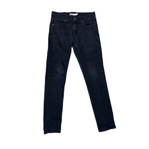 Signature By Levi Strauss Slim Fit Mens Jeans W30 L32 Black Classic Casual